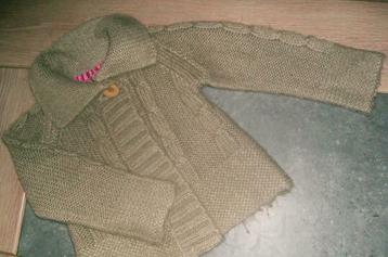 dikke vest taupe mt 98, Ophalen of Verzenden, Gebruikt, Meisje, Trui of Vest