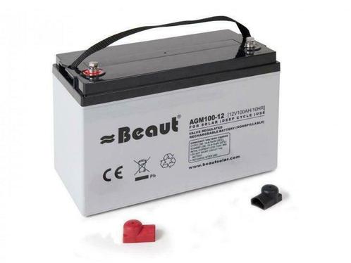 AGM batterij 12volt 100 Ah / Deep cycle / tractie accu, Watersport en Boten, Bootonderdelen, Nieuw, Ophalen of Verzenden