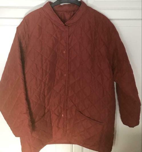 Rode gewatteerde jas, maat 44-46, vintage, gratis verzending, Kleding | Dames, Jassen | Winter, Zo goed als nieuw