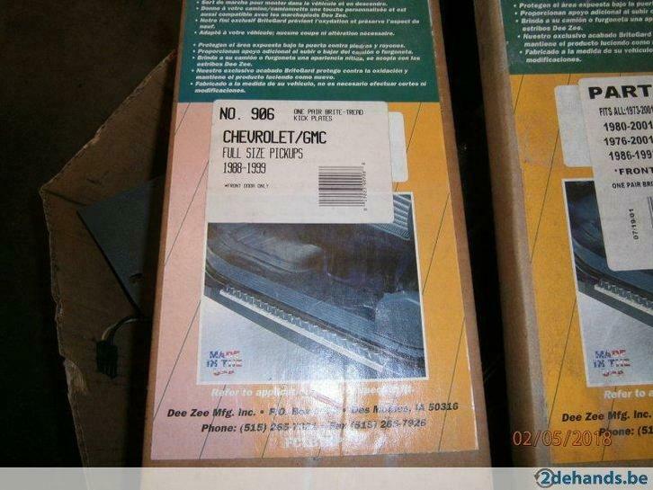 906 Alu brite tread kick plates voor Chevrolet en GMC, Auto diversen, Dakdragers, Nieuw, Ophalen of Verzenden