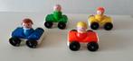 Fisher Price vintage : 4 original little people + 4 auto's /, Kinderen en Baby's, Speelgoed | Fisher-Price, Speelset, Ophalen of Verzenden