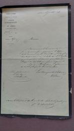 Brief verstuurd door de gemeente Anderlecht in 1866, Ophalen of Verzenden