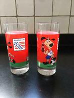 2 voetbal-glazen cola 2€’tstuk, Verzamelen, Nieuw, Frisdrankglas, Ophalen of Verzenden