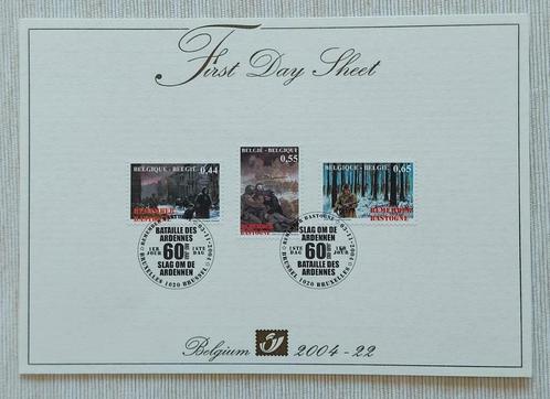 Belgium 2004 - OBP/COB 3329/31 FDS - Bastogne - Nr 002629, Postzegels en Munten, Postzegels | Europa | België, Gestempeld, 1e dag stempel