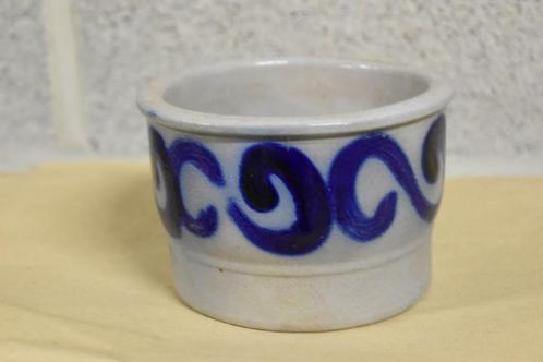 Pot en grès avec décoration  bleue en céramique, Antiquités & Art, Antiquités | Céramique & Poterie, Enlèvement