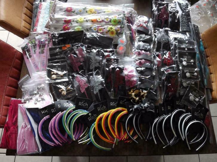 mooi lot van 500 stuks haarmode mix, Handtassen en Accessoires, Uiterlijk | Cosmetica en Make-up, Nieuw, Accessoires, Ophalen