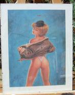 Zes stripfiguur prenten, Verzamelen, Ophalen, 1980 tot heden, Zo goed als nieuw, Prent