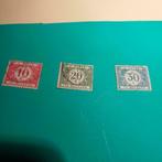 postzegels België gestempelde strafportzegel reeks TX 26-31, Zonder envelop, Gestempeld, Overig, Overig