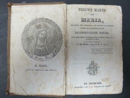 De Nieuwe Maend van Maria , 1823 antiek, Antiquités & Art, Antiquités | Livres & Manuscrits, Enlèvement ou Envoi
