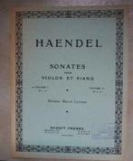 Haendel, sonaten voor viool en piano, volume 1, Muziek en Instrumenten, Gebruikt, Klassiek