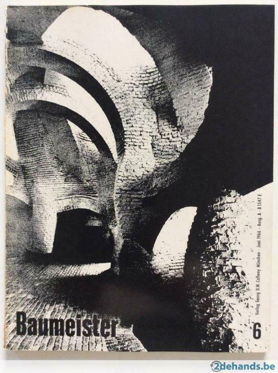 Baumeister 6 (Callwey, München, Juni 1966) architectuur, Boeken, Tijdschriften en Kranten, Gelezen, Ophalen of Verzenden