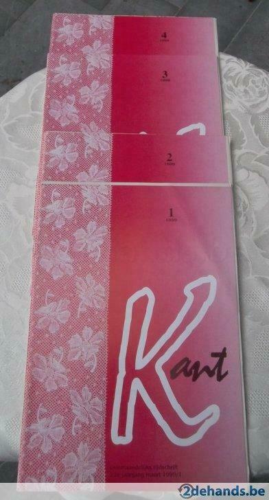 KANT-tijdschrift 1999 nr. 1-2-3-4 volledig intact., Hobby en Vrije tijd, Kantklossen, Zo goed als nieuw, Ophalen of Verzenden