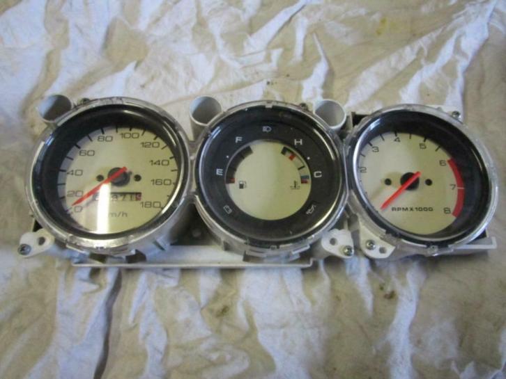 3 kloks teller wit - magnolia 20971km- CLASSIC MINI, Auto-onderdelen, Dashboard en Schakelaars, Mini, Oldtimer onderdelen, Rover