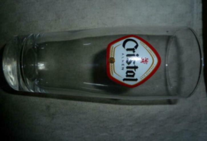 #M bier glas CRISTAL ALKEN " pilsglas zonder ribbels ", Verzamelen, Glas en Drinkglazen, Nieuw, Bierglas, Ophalen of Verzenden