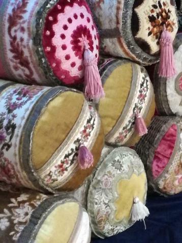 Kussen brocante rolkussens barok boudoir, Ophalen of Verzenden