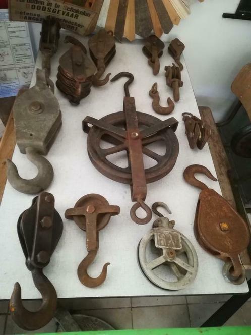 Poulies toutes sortes, Antiquités & Art, Antiquités | Outils & Instruments, Enlèvement
