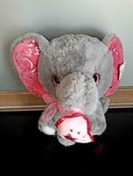 L&B peluche plush knuffel elephant olifant roze nieuwstaat, Éléphant, Enlèvement ou Envoi, Neuf