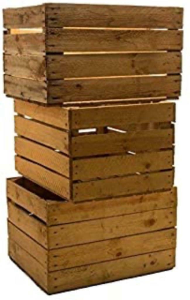 Caisse en bois "le spécialiste Belge", Maison & Meubles, Armoires | Casiers, Comme neuf, Enlèvement ou Envoi