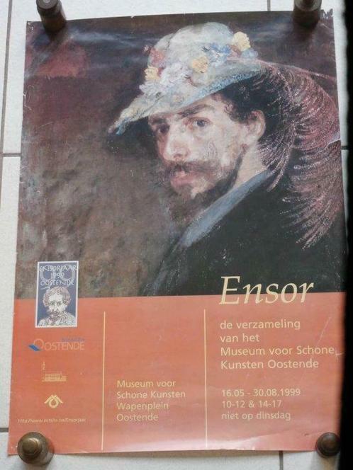 Ensor"De Bloemenhoed"affiche, Antiek en Kunst, Kunst | Overige Kunst, Ophalen of Verzenden