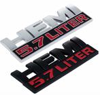 Stickers voor Dodge RAM - 5.7L HEMI - Chroom of Zwart, Auto diversen, Autostickers, Ophalen