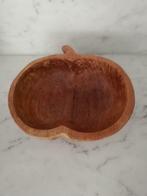 vintage teak houten appelschaal- kom - kommetje, Ophalen of Verzenden