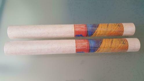 Lot 2rouleaux papier peint gaufré repéré couleur orange pâle, Maison & Meubles, Ameublement | Papier peint, Orange, Enlèvement