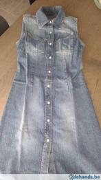 Jeanskleedje sisley XS, Ophalen of Verzenden, Gedragen, Blauw