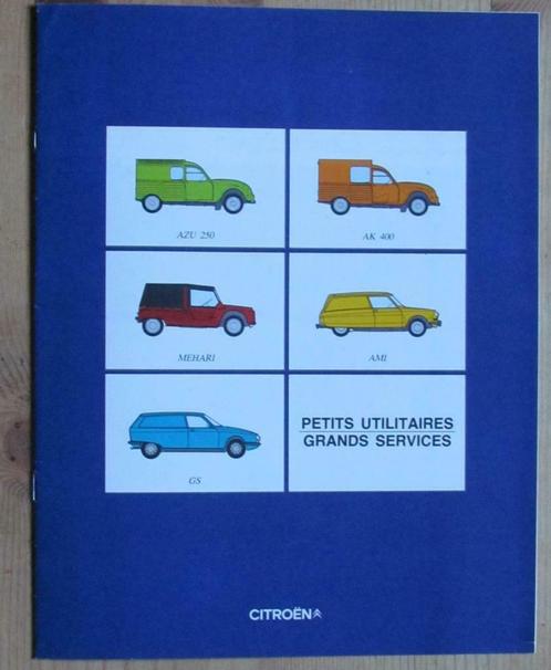 Folders CITROEN oldtimers 2CV - Dyane - DS - Méhari - GS .., Boeken, Auto's | Folders en Tijdschriften, Citroën, Ophalen of Verzenden