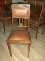 antieke stoelen, Vijf, Zes of meer stoelen, Gebruikt, Hout, Bruin