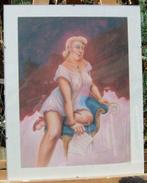 Zes stripfiguur prenten, Verzamelen, Ophalen, 1980 tot heden, Zo goed als nieuw, Prent