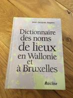 Dictionnaire noms de lieux en Wallonie, à Bruxelles Jespers, Livres, Comme neuf, Enlèvement ou Envoi