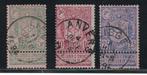 OBP 68-70 gestempeld wereldtentoonstelling 1894 Antwerpen, Met stempel, Verzenden, Frankeerzegel, Gestempeld