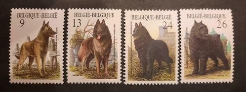 Belgique: COB 2213/16 ** Chiens 1986., Timbres & Monnaies, Timbres | Europe | Belgique, Non oblitéré, Timbre-poste, Sans timbre