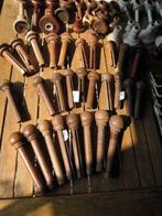gordijnroede materiaal houten stokjes vintage