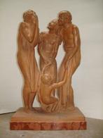 FERNAND GYSEN °1879-1943 terracotta ''hilarité' gesigneerd, Ophalen