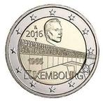 2€ Commémo. Lux 2016 - 50e anniv. de l'inauguration du pont, 2 euros, Luxembourg, Série, Enlèvement ou Envoi