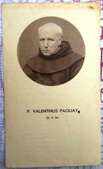 Prentje Pater Valentinus Paquay Hasselt Heilig Paterke, Verzamelen, Bidprentjes en Rouwkaarten, Bidprentje, Ophalen of Verzenden