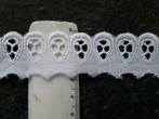 dentelle - broderie anglaise blanche 27 mm 100% coton D2710, Hobby & Loisirs créatifs, Enlèvement ou Envoi, Dentelle, Neuf