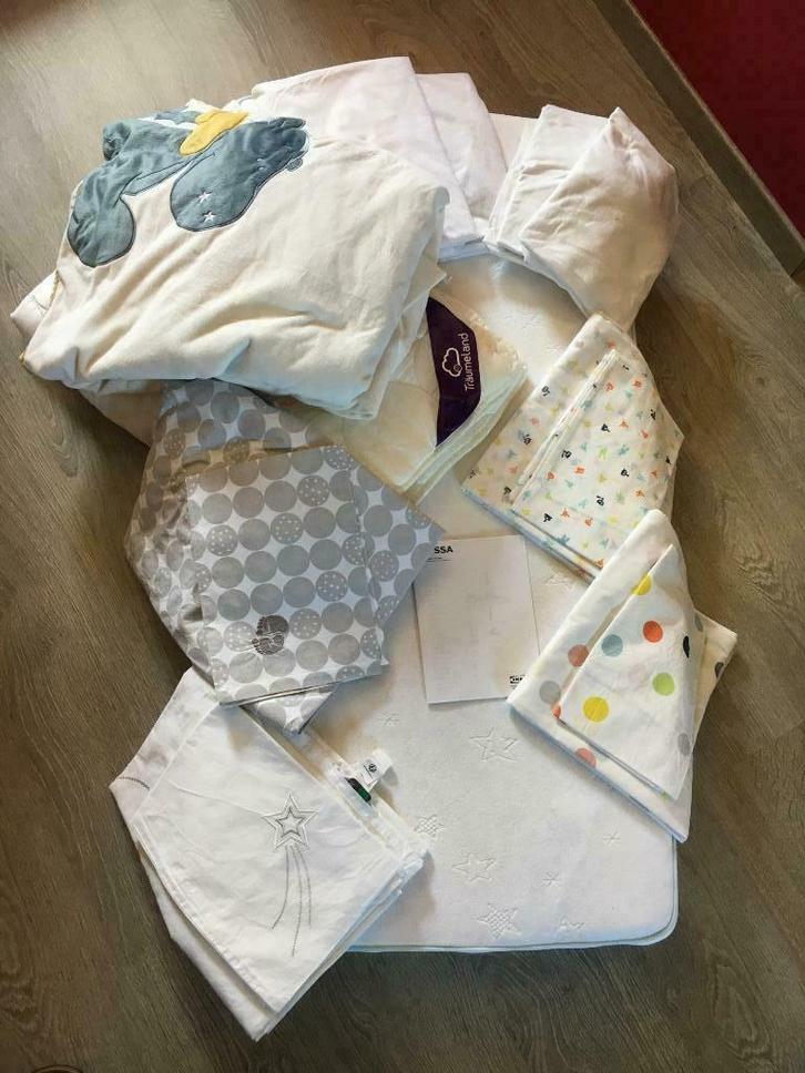 Lot complet literie bébé (12 pièces), Kinderen en Baby's, Dekens, Slaapzakjes en Inbakerproducten, Zo goed als nieuw, Overige typen