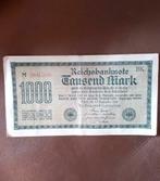ancien billet 1000 mark 1923, Postzegels en Munten, Ophalen of Verzenden, Duitsland, Los biljet