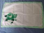 placemat met groene bloem, Huis en Inrichting, Ophalen of Verzenden, Zo goed als nieuw, Placemat