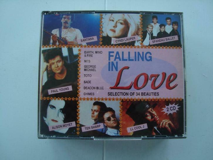 Dubbel CD Falling In Love (selection of 34 beauties), Cd's en Dvd's, Cd's | Verzamelalbums, Pop, Ophalen of Verzenden