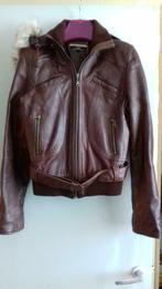 Veste en cuir, Ophalen, Zo goed als nieuw, Maat 38/40 (M), Bruin