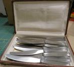 12 messen (jaren 60?), Ophalen of Verzenden, Zo goed als nieuw, Inox of Chroom, Los bestek