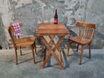 partij retro KLAPTAFELS lot vintage houten plooitafels