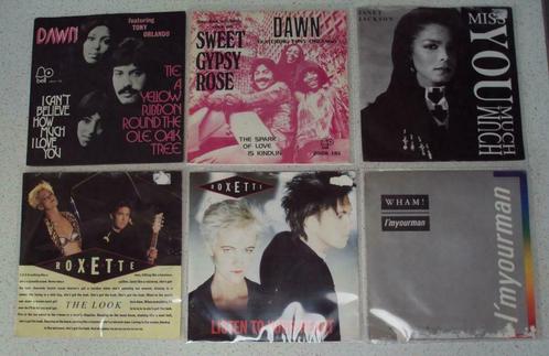 Lot 3 van 6 Singeltjes van "Dawn, Janet Jackson,  Wham, Roxe, Cd's en Dvd's, Vinyl Singles, Single, Pop, 7 inch, Verzenden