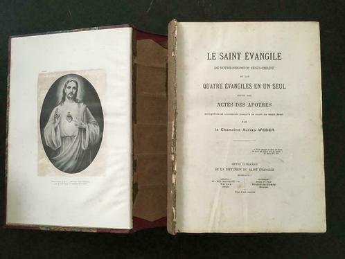 Le Saint Evangile - Alfred Weber - 1902, Antiquités & Art, Antiquités | Livres & Manuscrits, Enlèvement ou Envoi