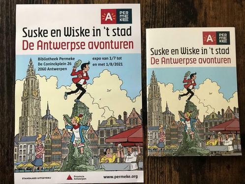 ♦️S&W🗯 Suske en Wiske in 't Stad, Verzamelen, Stripfiguren, Zo goed als nieuw, Plaatje, Poster of Sticker, Suske en Wiske, Ophalen of Verzenden