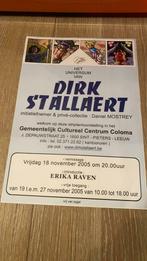 Dirk stallaert, A4 affiche tentoonstelling 2005, Enlèvement, Neuf
