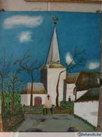 schilderijtje op doek van kerk, Enlèvement